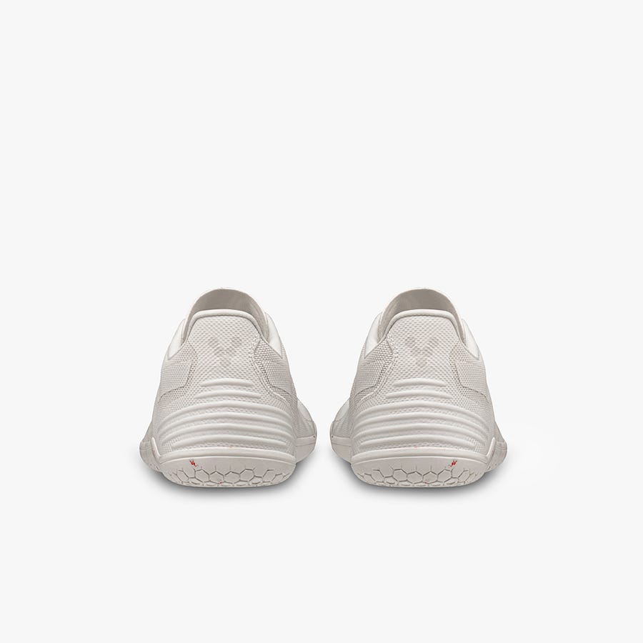 White Men's Vivobarefoot Geo Racer II Training Shoes | Philippines 0052MQZA